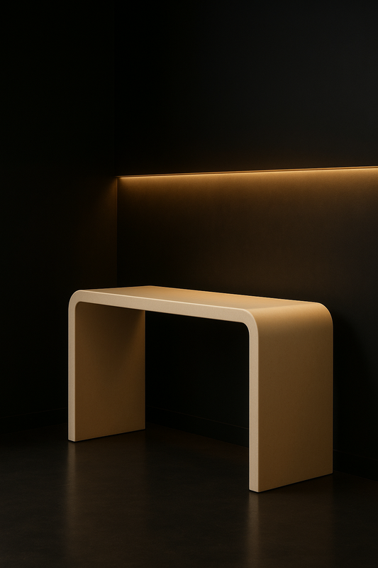 Quartz Waterfall Entryway Console by Satguru Creations