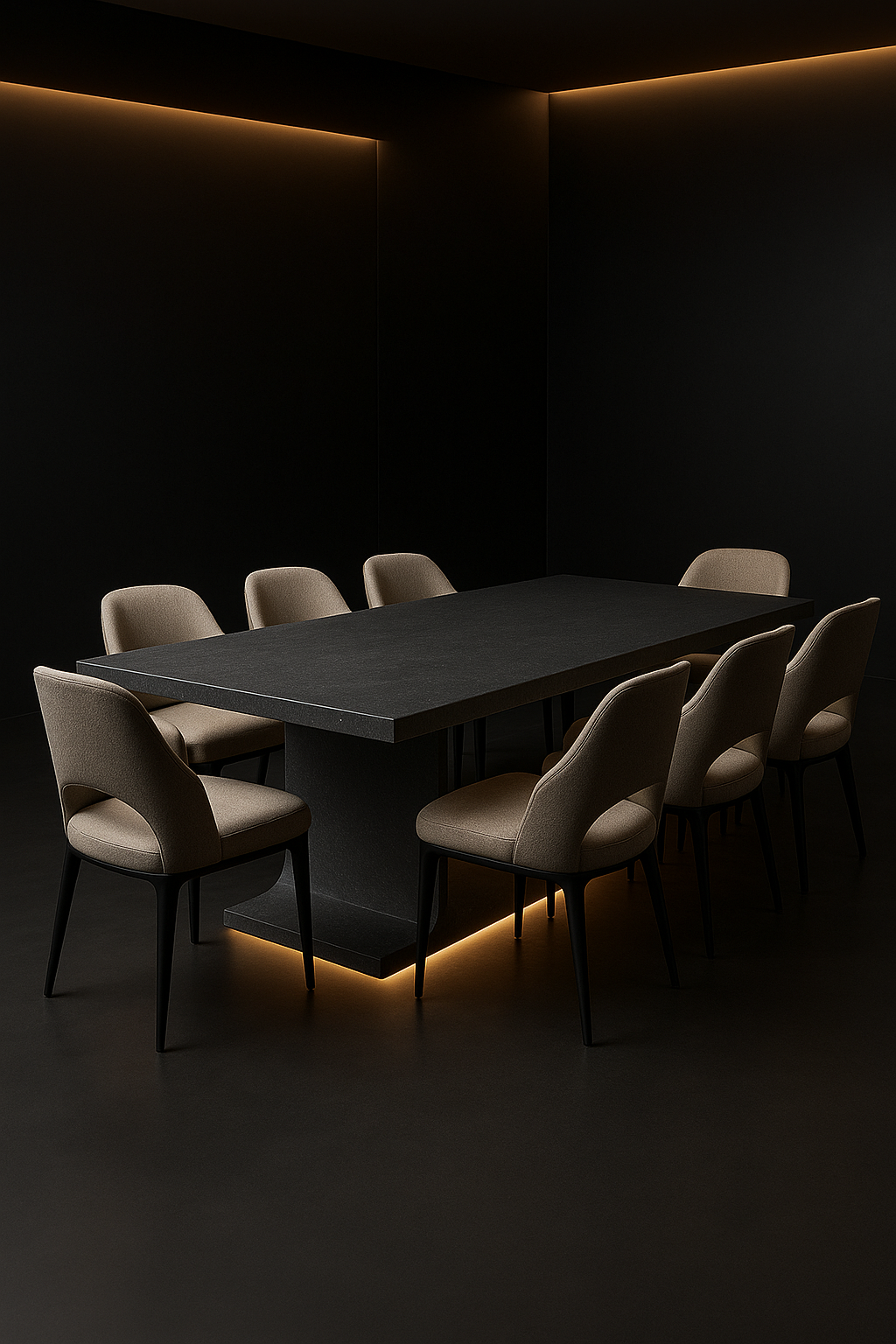 Aurora Rectangular Corian Dining Table by Satguru Creations