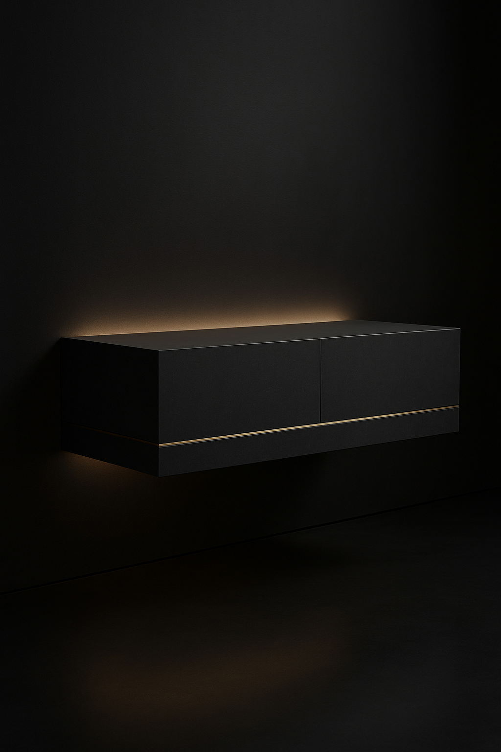 Ivory Wave Floating Wall-Mounted Console by Satguru Creations