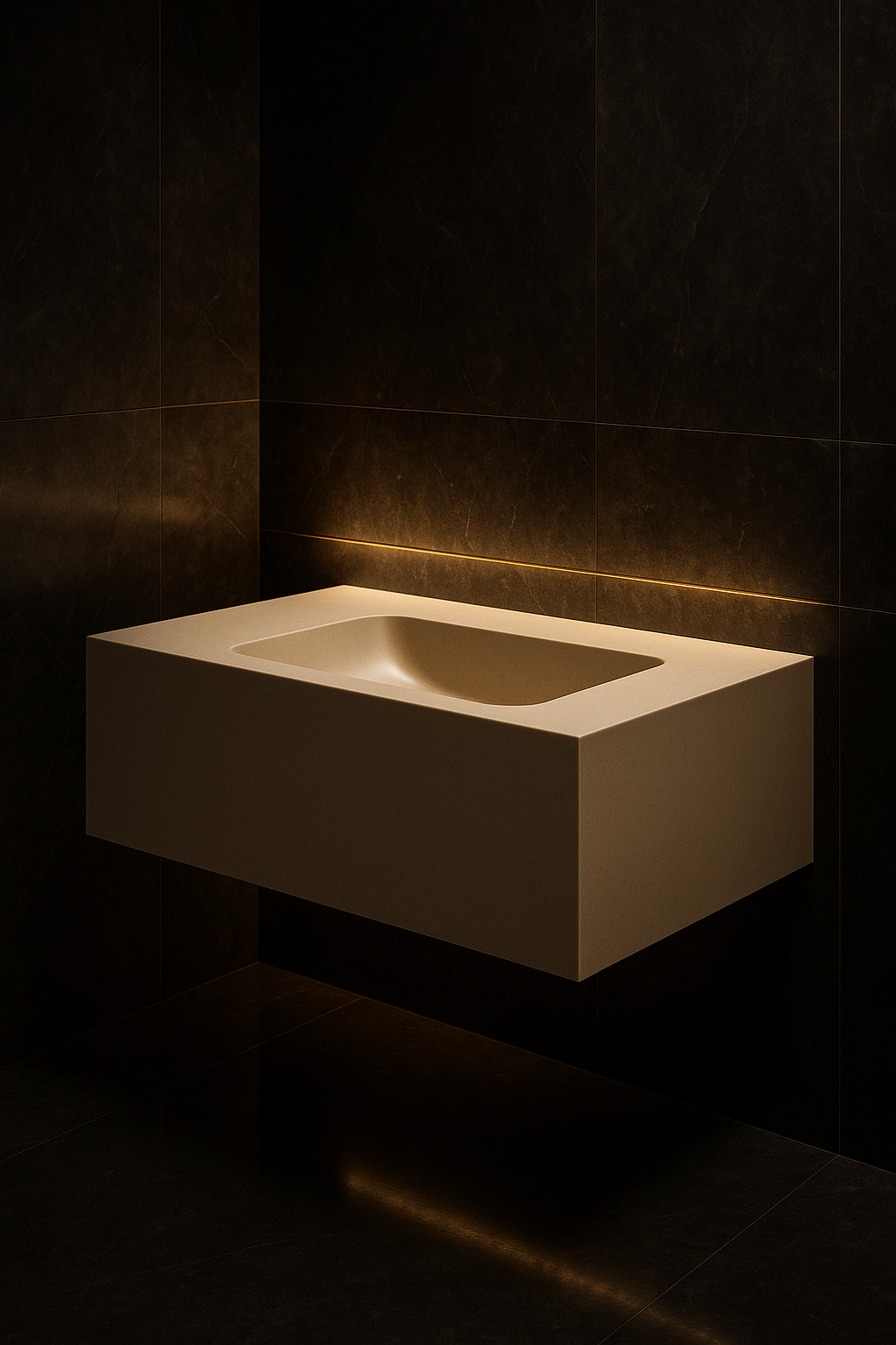 Orbit Single-Basin Floating Vanity by Satguru Creations