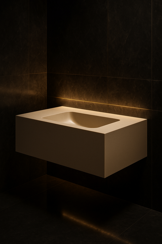 Orbit Single-Basin Floating Vanity by Satguru Creations