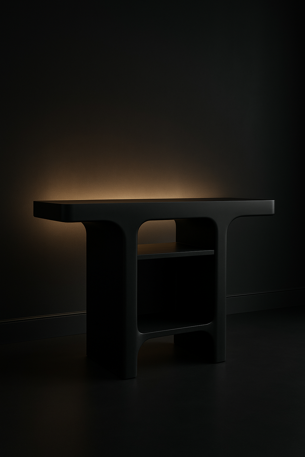 Lotus Sculptural Pedestal Console by Satguru Creations