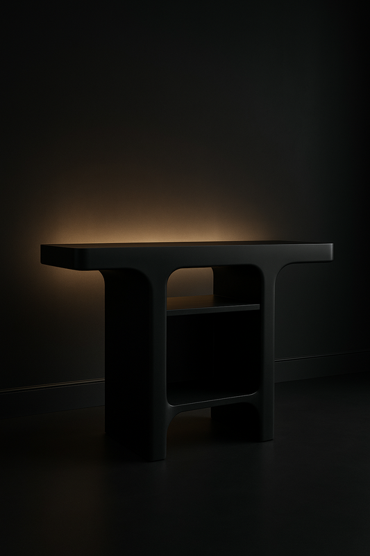 Lotus Sculptural Pedestal Console by Satguru Creations
