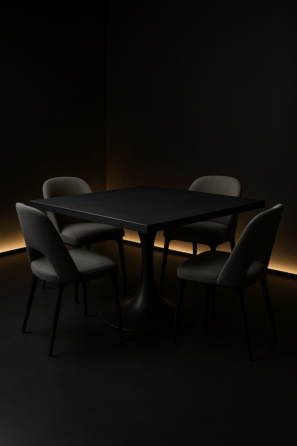 Drift Square Corian Dining Table by Satguru Creations