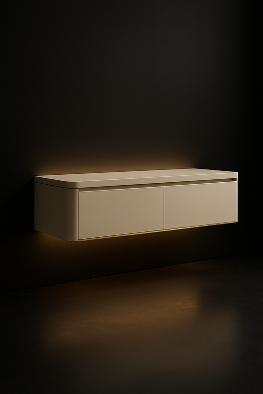 Horizon Floating Wall-Mounted Console by Satguru Creations