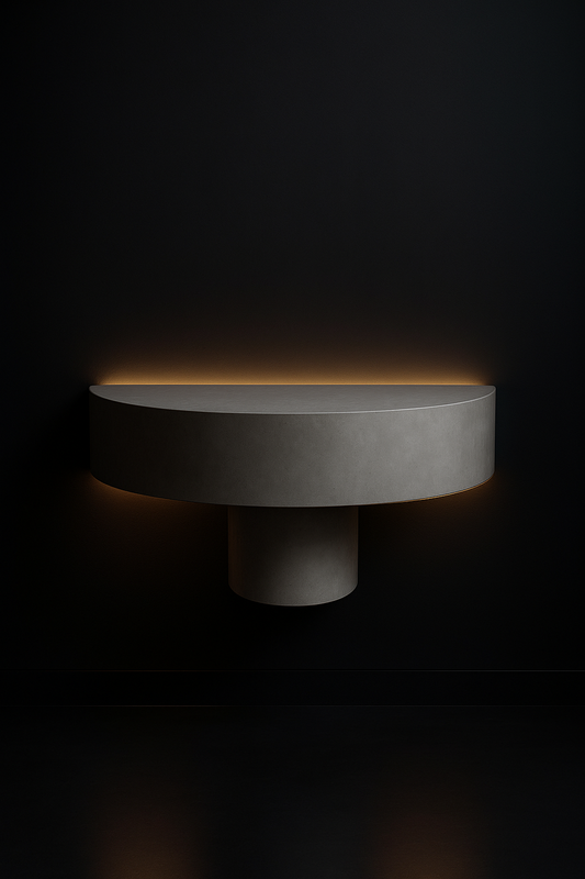 Slate Demilune Console by Satguru Creations