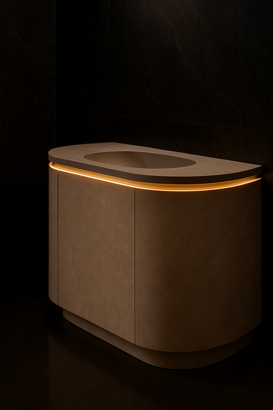 Ridge Curved-Front Vanity by Satguru Creations