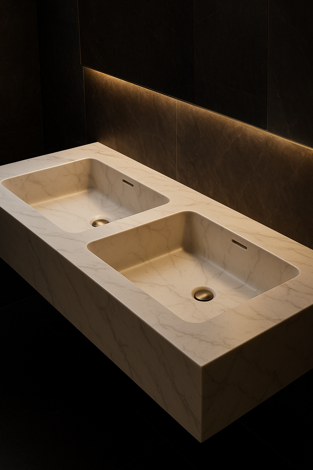 Arc Double-Basin Vanity by Satguru Creations