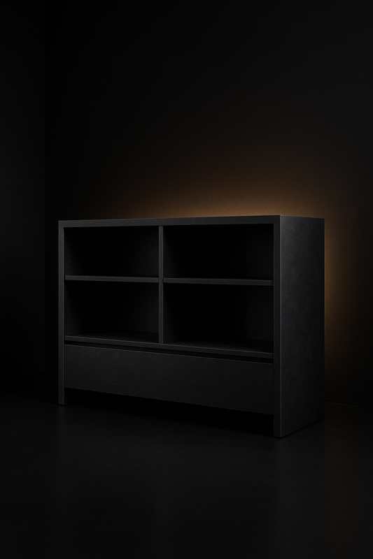 Serra Console Bookshelf by Satguru Creations