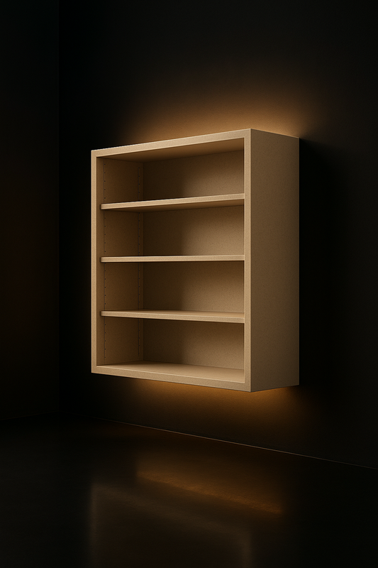 Marble Veil Floating Bookshelf by Satguru Creations