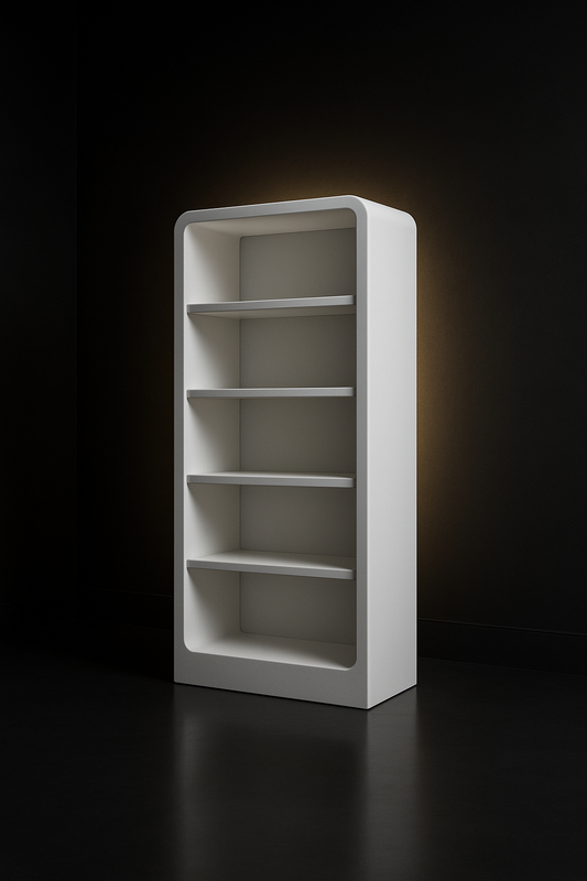 Crescent Freestanding Bookcase by Satguru Creations