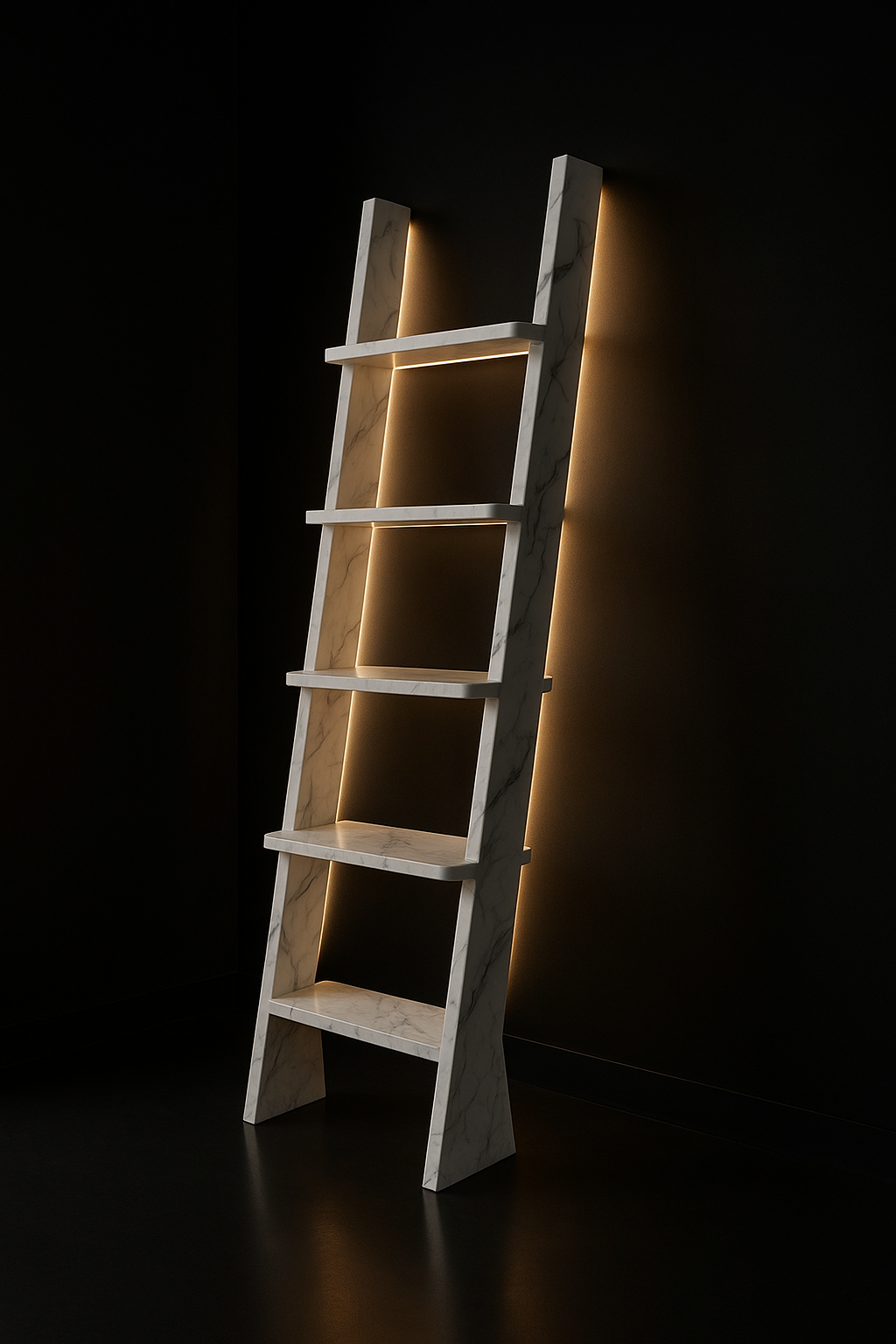 Veneer Ladder Bookshelf by Satguru Creations