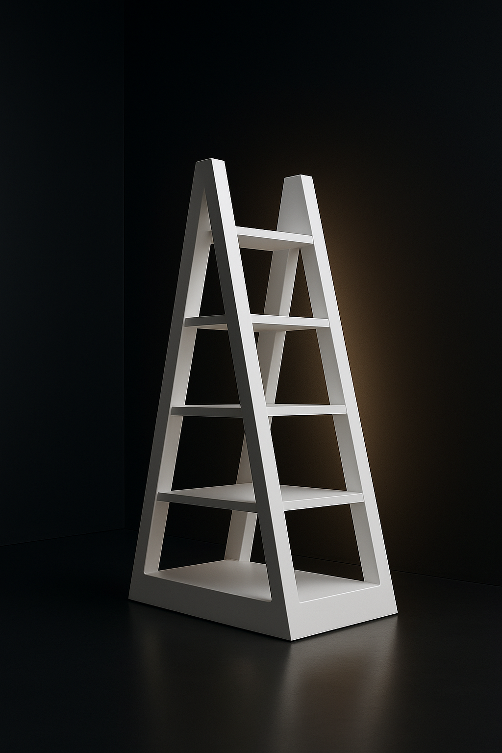 Plinth Ladder Bookshelf by Satguru Creations