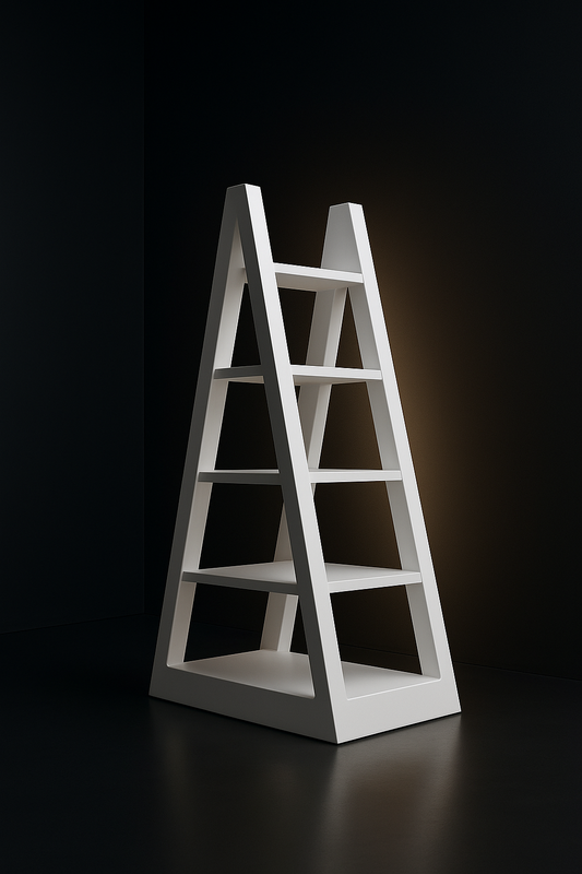 Plinth Ladder Bookshelf by Satguru Creations