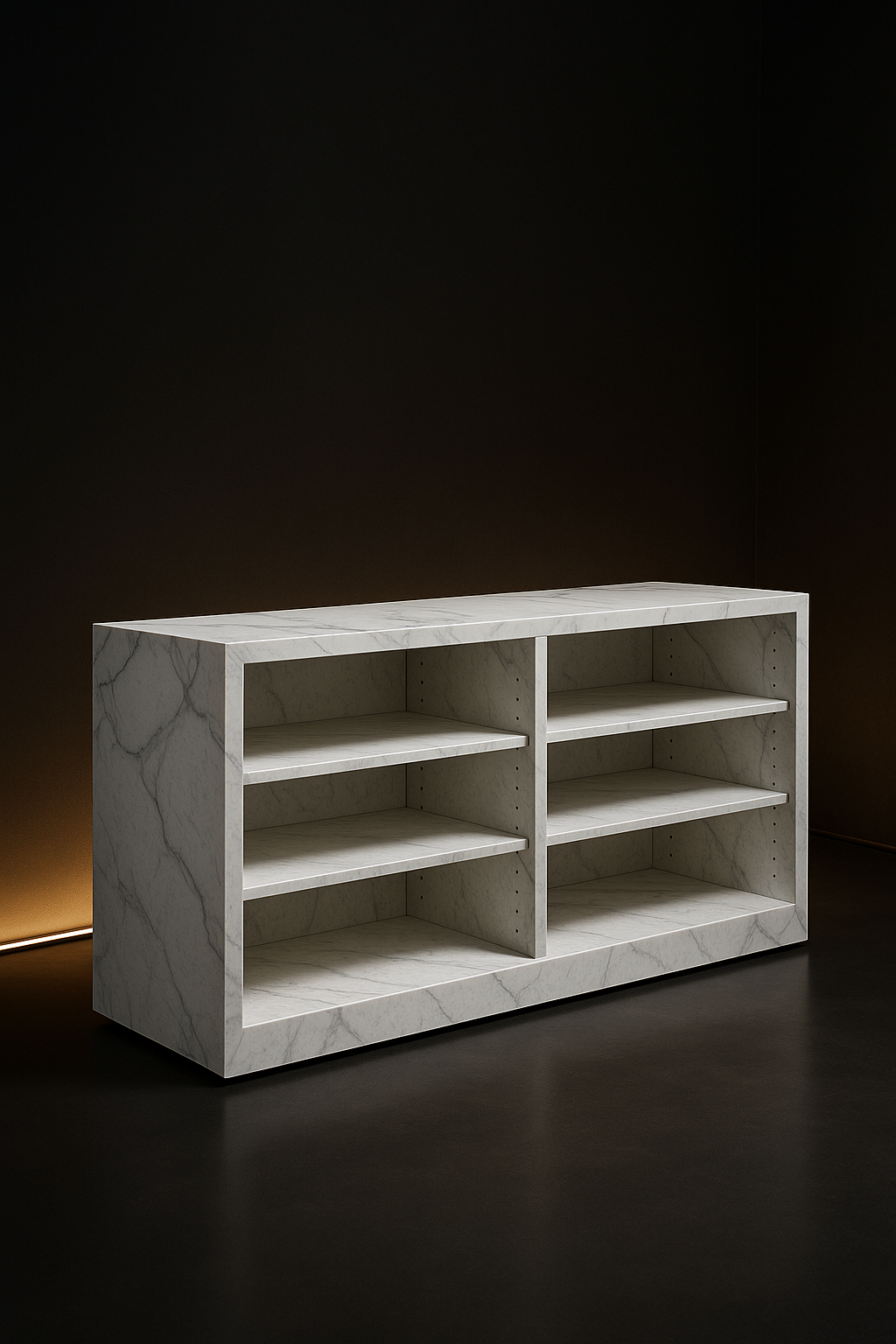 Basalt Console Bookshelf by Satguru Creations