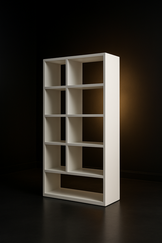 Monolith Freestanding Corian Bookcase by Satguru Creations
