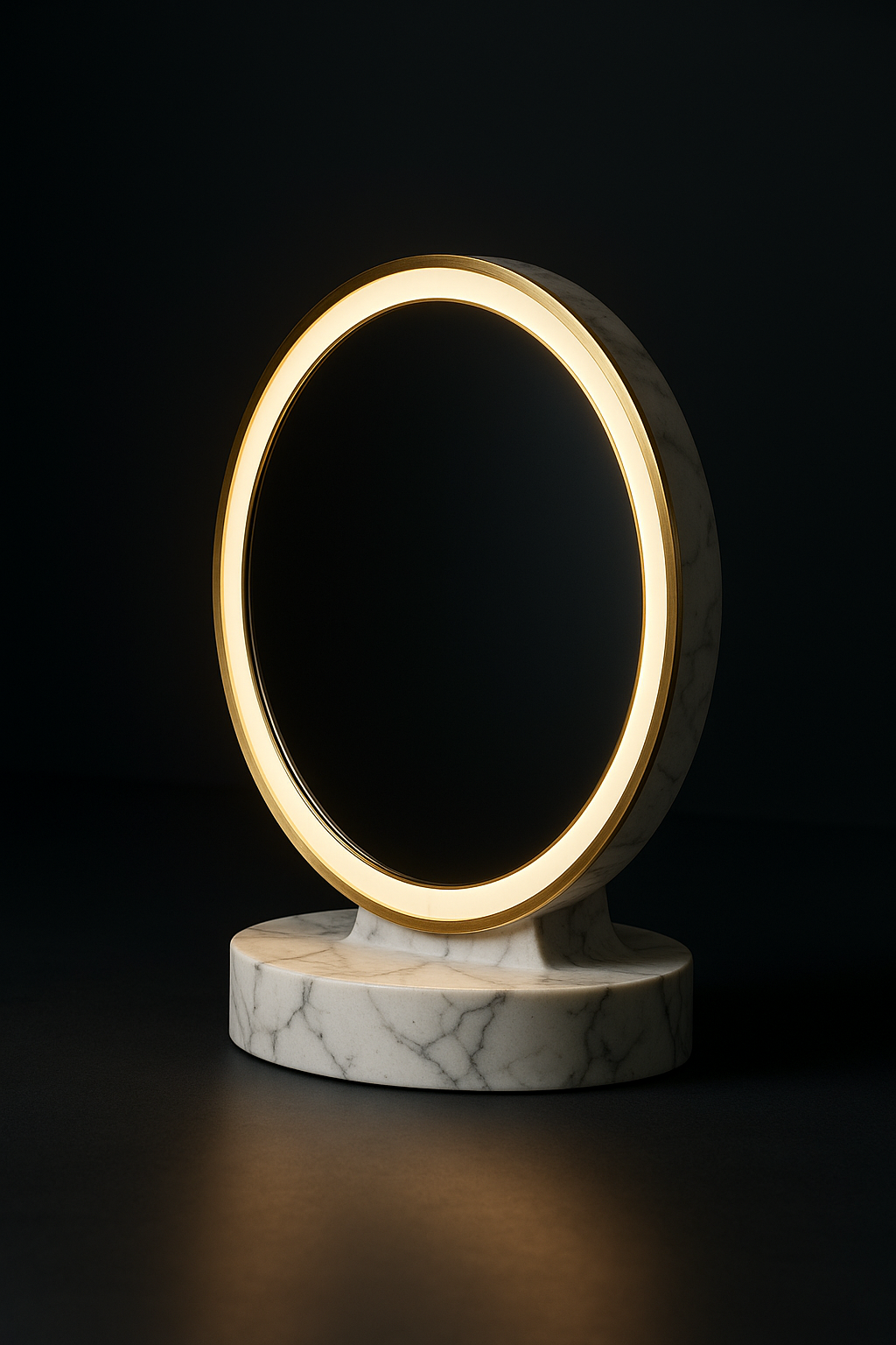 Cascade Round LED Vanity Mirror by Satguru Creations