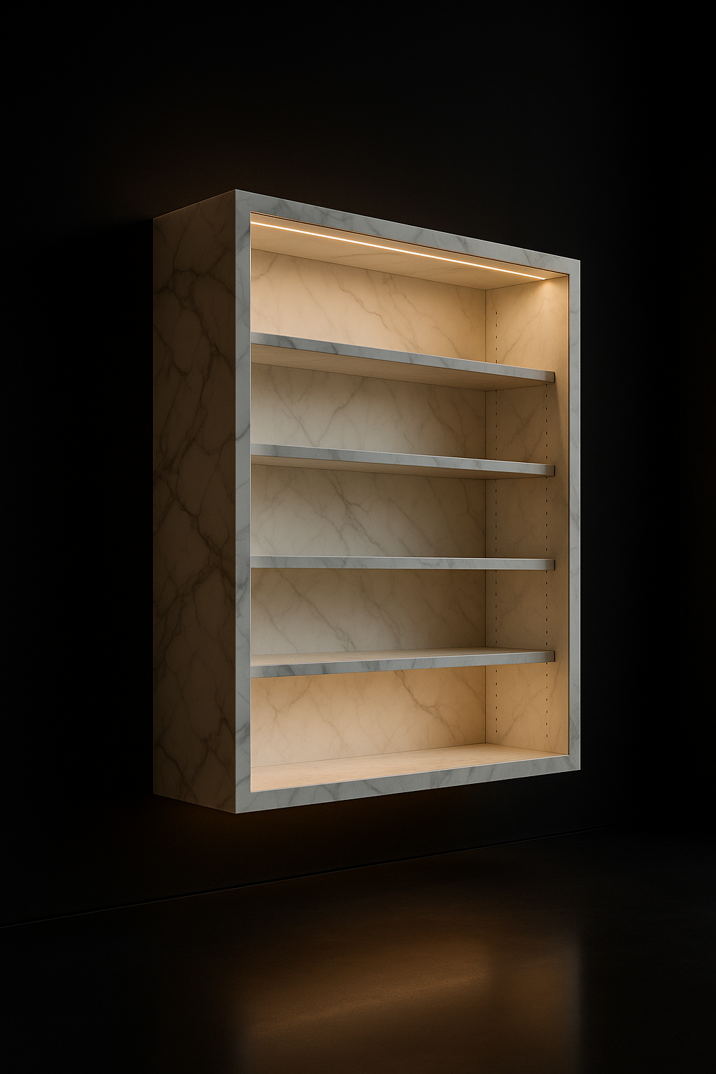 Lumina Floating Bookshelf Wall Unit by Satguru Creations