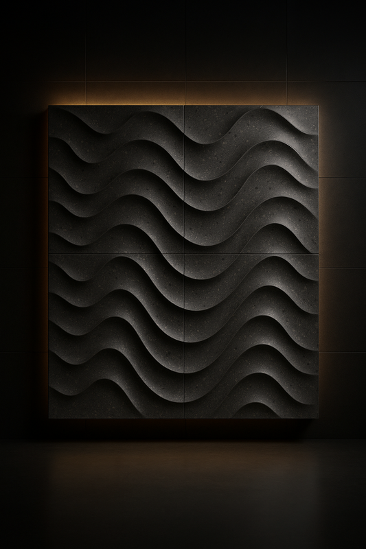 Vela 3D CNC-Carved Wall Panel by Satguru Creations