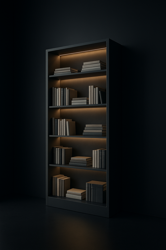 Serra Tall Library Bookcase by Satguru Creations