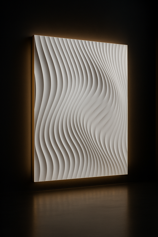 Pearl Parametric Wave Wall Panel by Satguru Creations