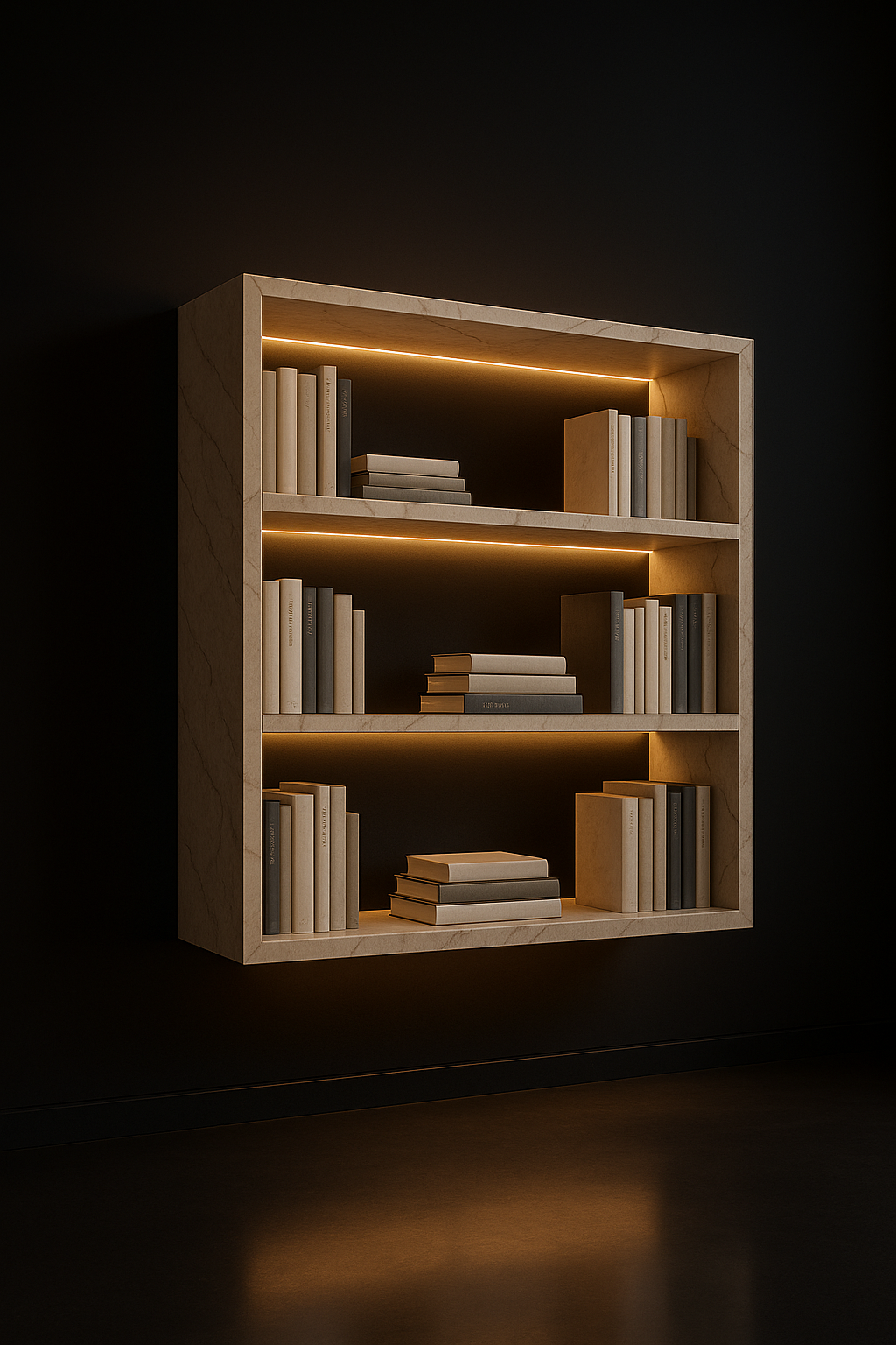 Aether Floating Bookshelf Wall Unit by Satguru Creations