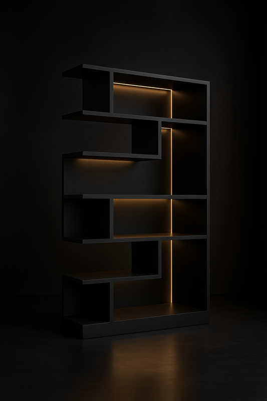 Calibre Asymmetric Display Bookcase by Satguru Creations