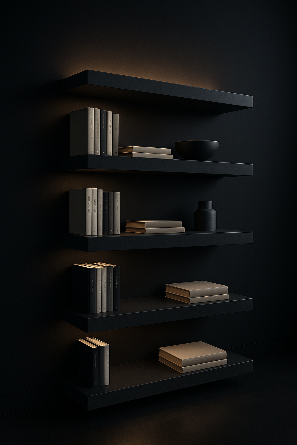Equinox Floating Bookshelf Wall Unit by Satguru Creations