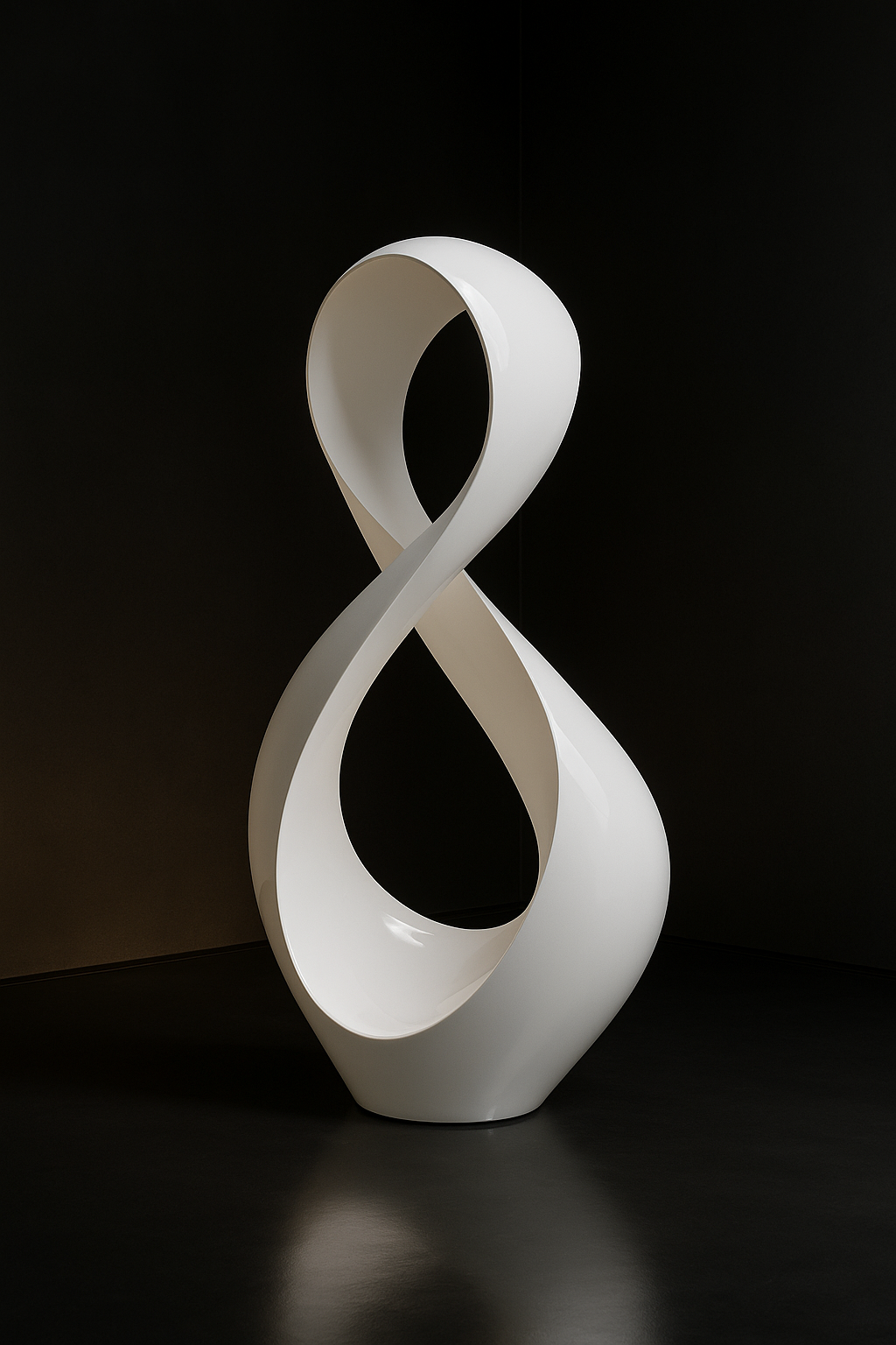 Crescent Sculptural Floor Art Piece by Satguru Creations