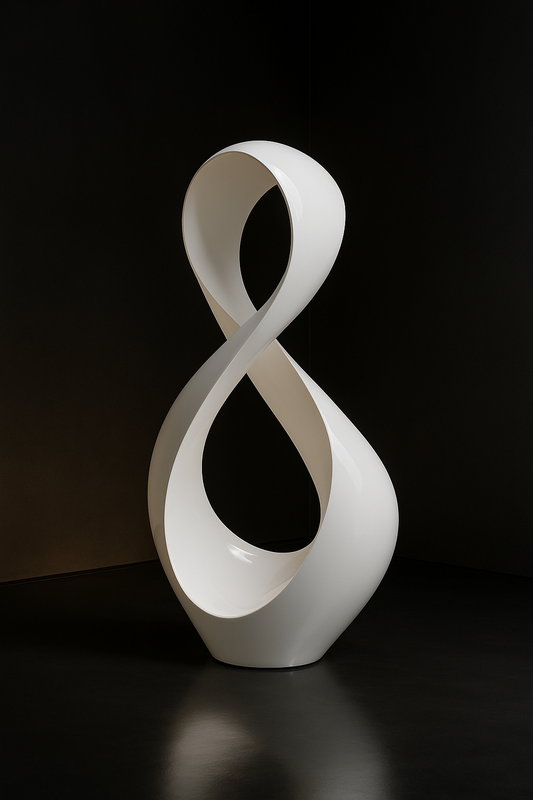 Crescent Sculptural Floor Art Piece by Satguru Creations