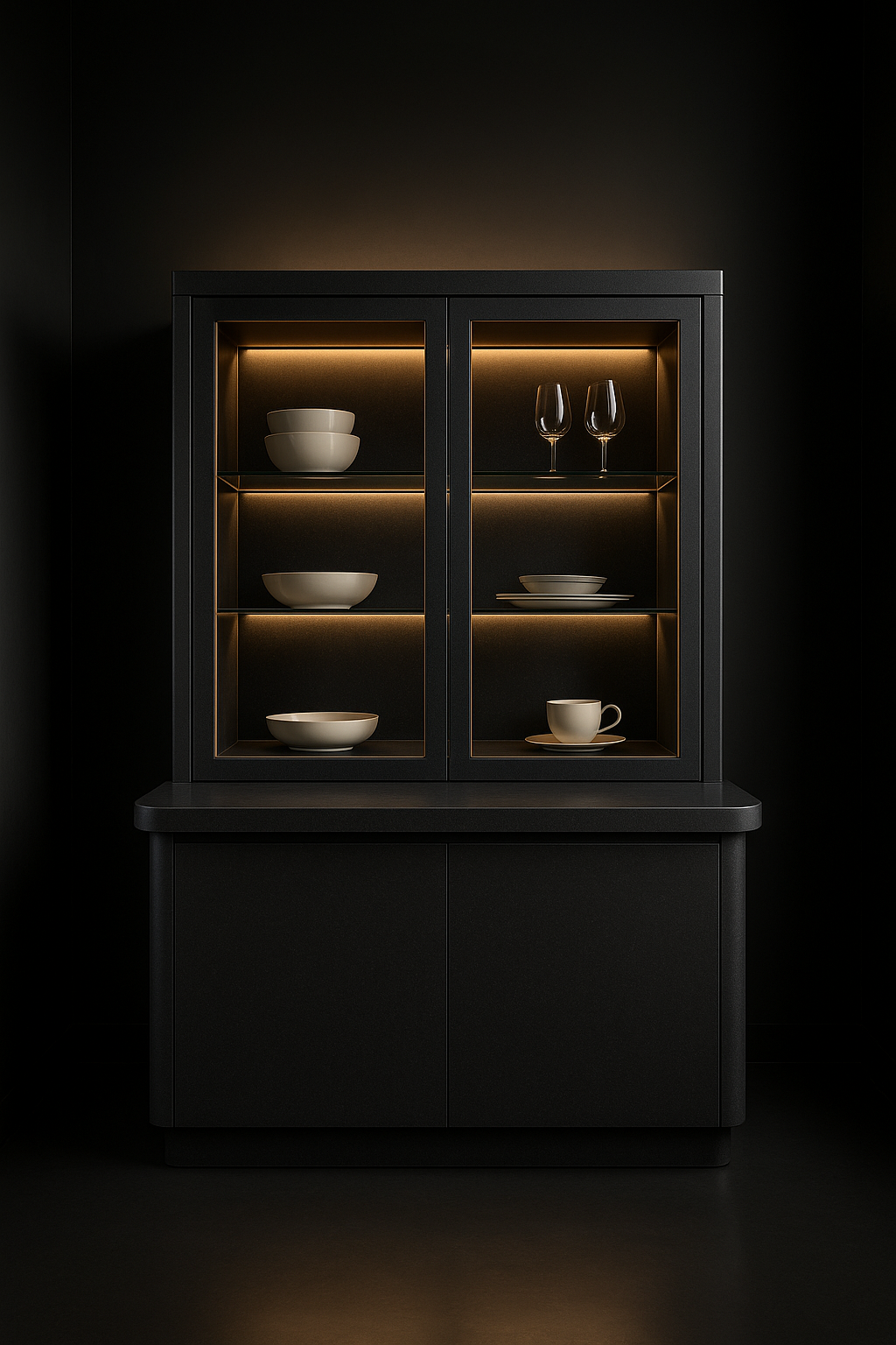 Serra Crockery Unit With Counter by Satguru Creations