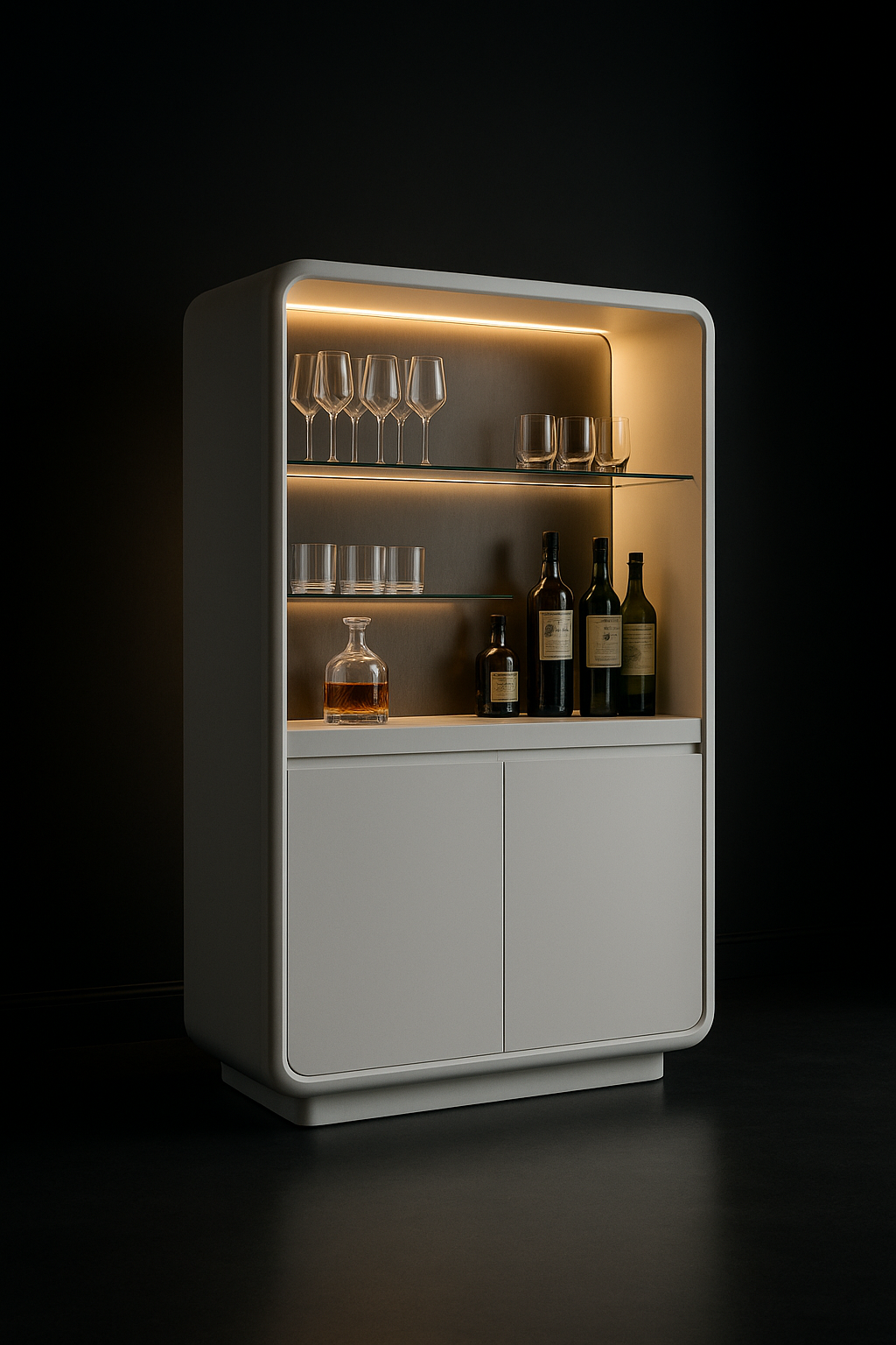 Pearl Bar & Crockery Unit by Satguru Creations