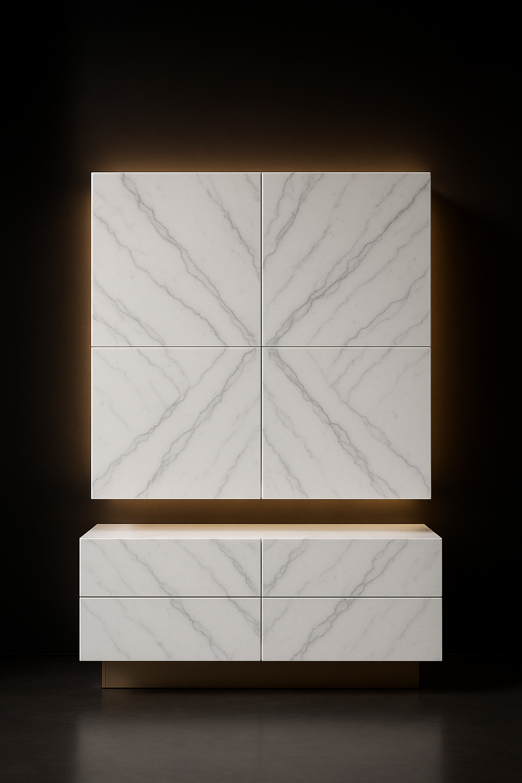 Meridian Wall And Base Crockery Unit by Satguru Creations