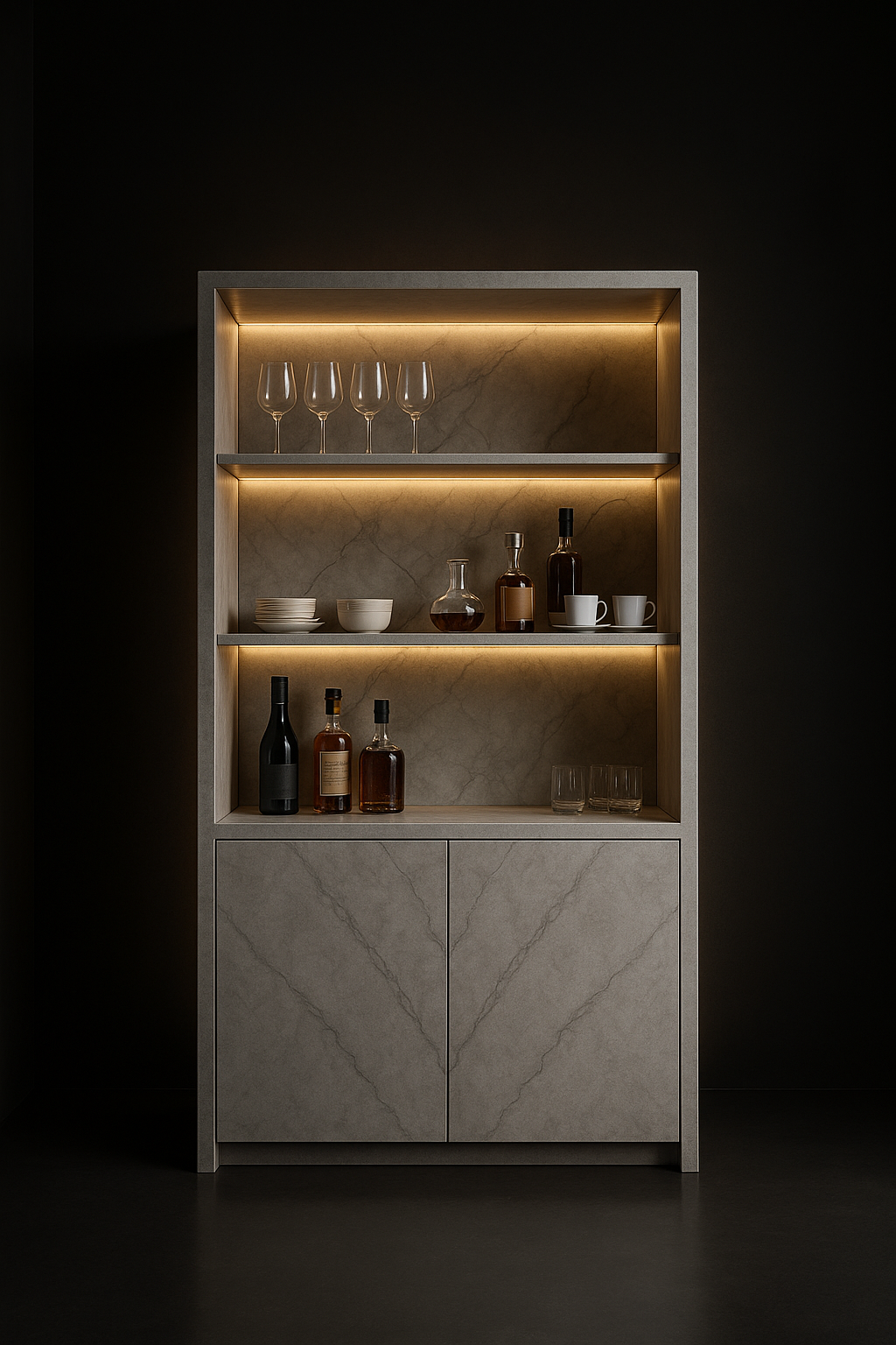 Helios Bar & Crockery Unit by Satguru Creations