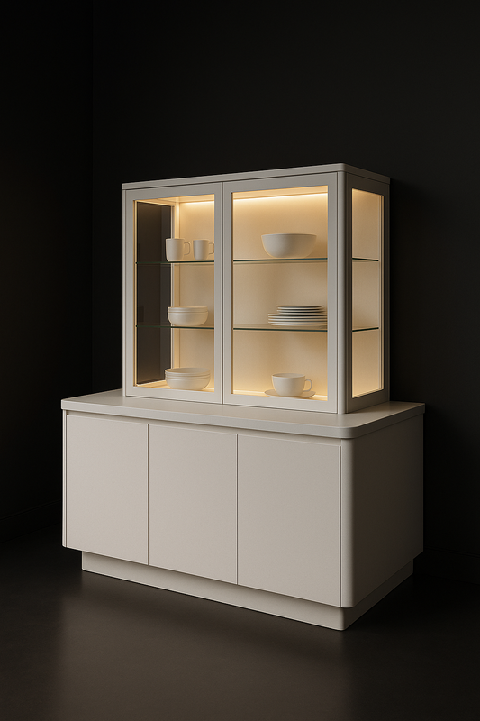 Cumulus Crockery Unit With Counter by Satguru Creations